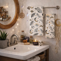 Mystical Celestial Moon Stars Pattern