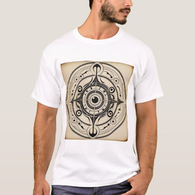 Mystical Compass Mandala T-Shirt (Vorderseite)