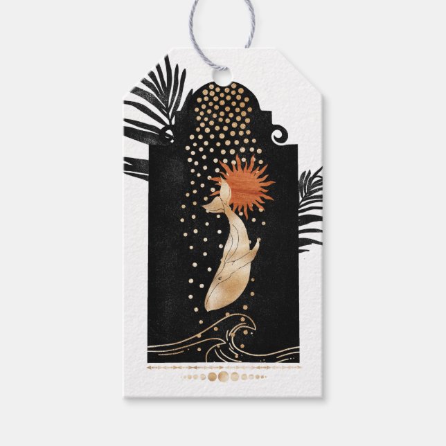 Mystical Cosmic Nautical Geschenkanhänger (Vorderseite)