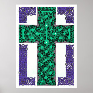 Mystical Cross-Print Poster