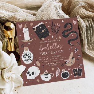 Mystical Crystal Fortune Teller 16 . Geburtstag Einladung