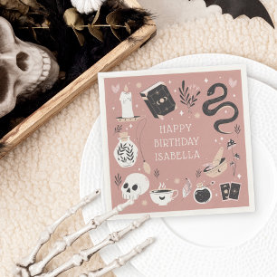Mystical Crystal Fortune Teller Birthday Party Serviette