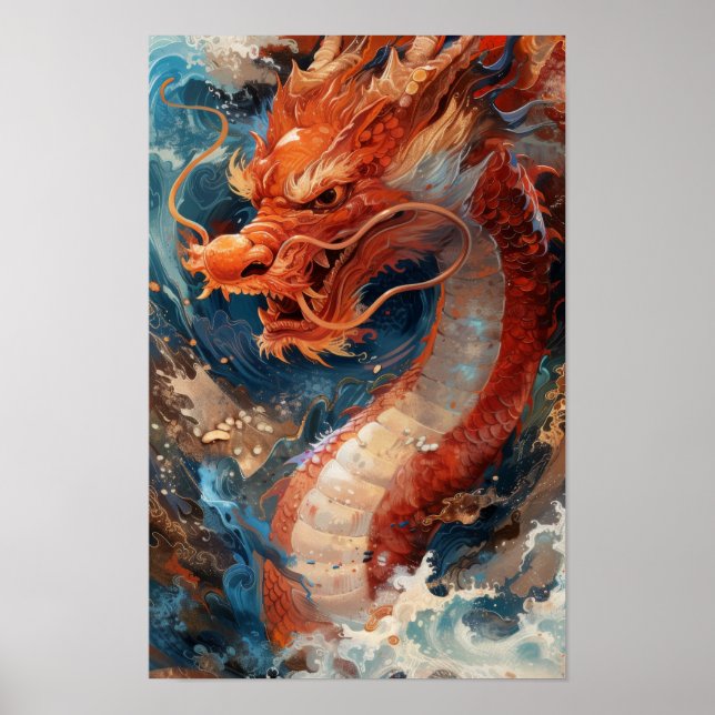 Mystical Dragon Fantasy Poster (Vorne)