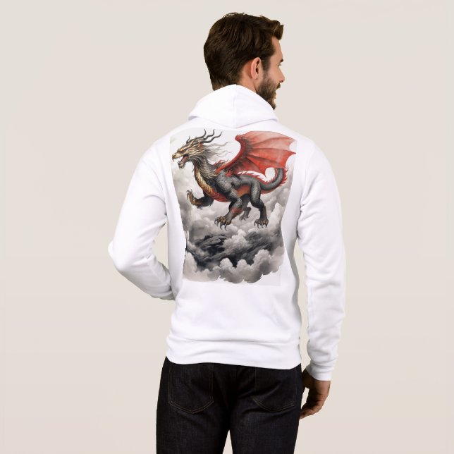 MYSTICAL DRAGON HOODIE (Schwarz voll)