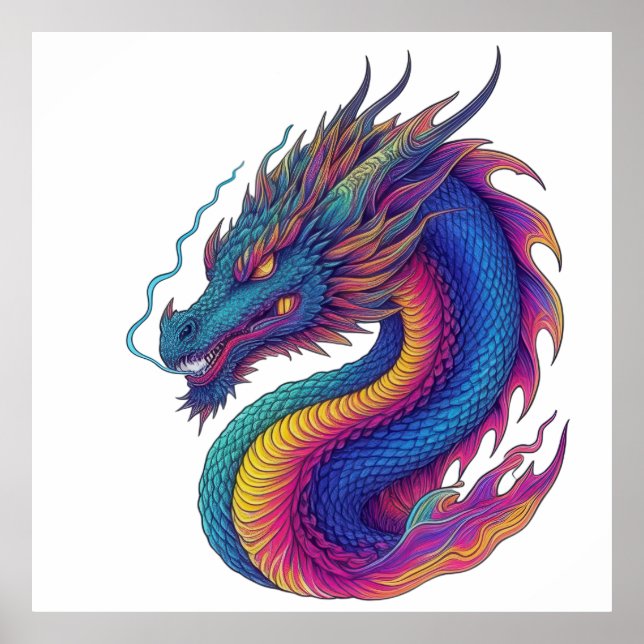 Mystical Dragon Serpent Poster (Vorne)