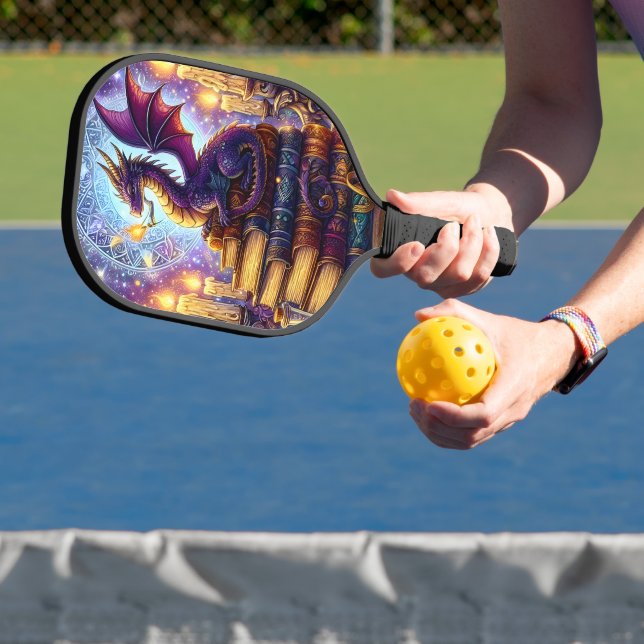 Mystical Dragon Wizard Books Pickleball Schläger (InSitu)
