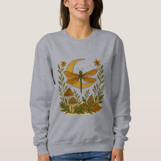 Mystical Dragonfly Moon Shirt - Celestial Woodland