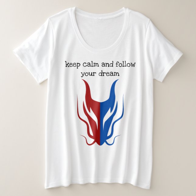 Mystical Dragoon Fantasy Große Größe T-Shirt (Design vorne)