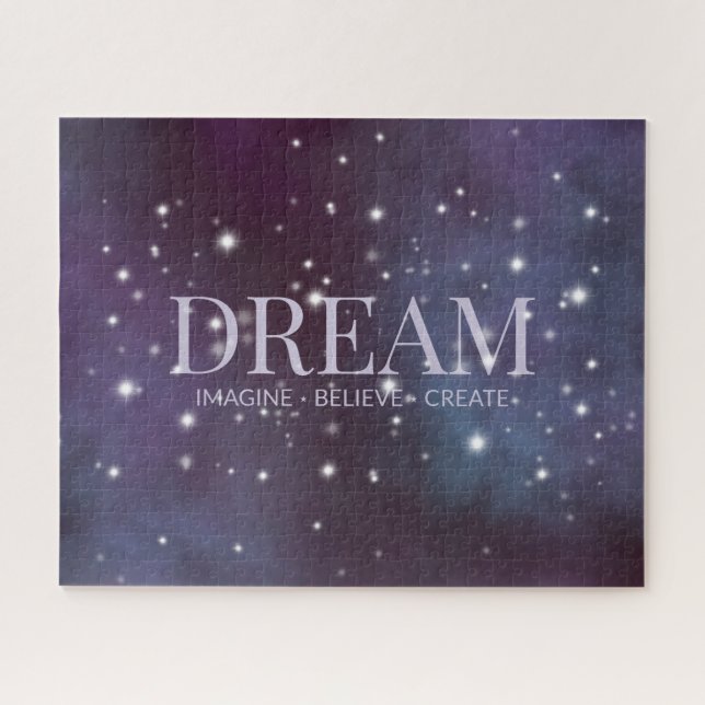 Mystical Dream Dusty Violet Puzzle (Horizontal)