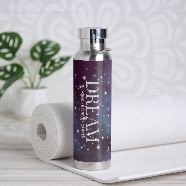 Mystical Dream Dusty Violet Trinkflasche (Yoga)