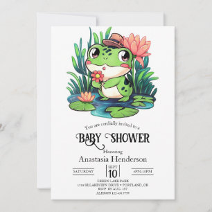Mystical Dreamy Frog Baby Shower Einladung