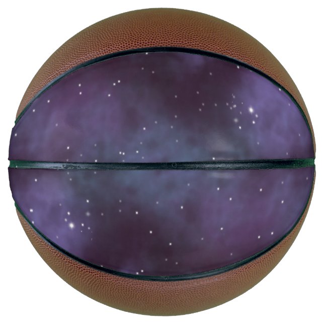 Mystical Dusty Violet Galaxy Basketball (Vorderseite)