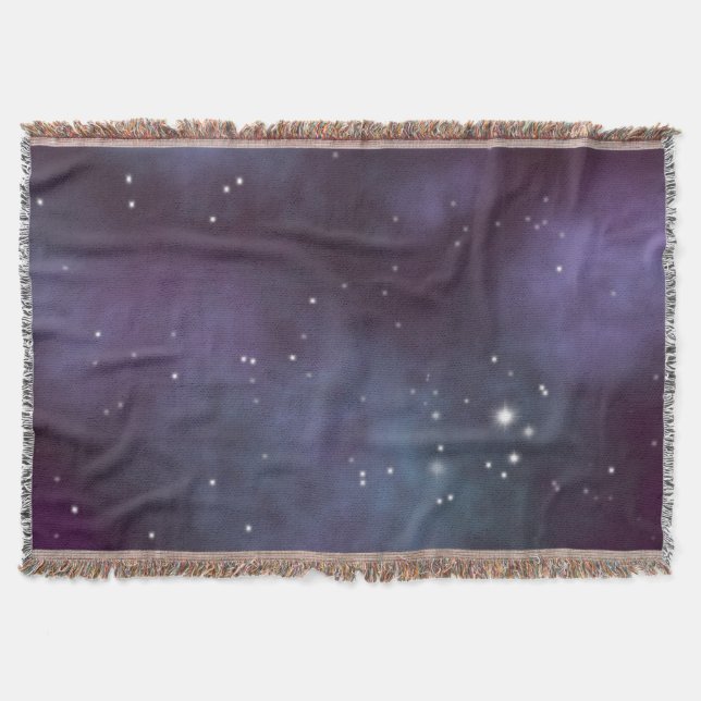 Mystical Dusty Violet Galaxy Decke (Vorderseite)
