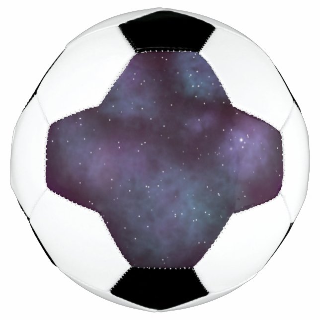 Mystical Dusty Violet Galaxy Fußball (Vorderseite)