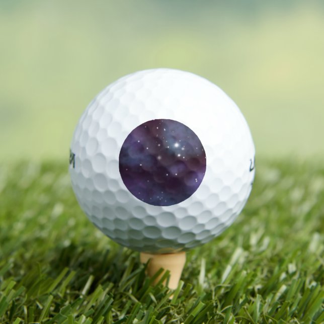 Mystical Dusty Violet Galaxy Golfball (Insitu T-Shirt)