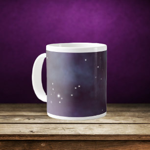 Mystical Dusty Violet Galaxy Jumbo-Tasse