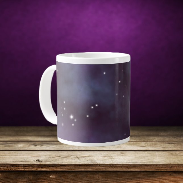 Mystical Dusty Violet Galaxy Jumbo-Tasse (Von Creator hochgeladen)