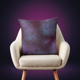 Mystical Dusty Violet Galaxy Kissen