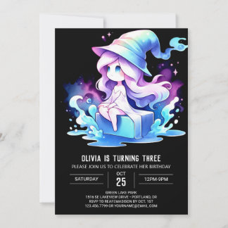 Mystical Elegant Wizard Geburtstag Einladung