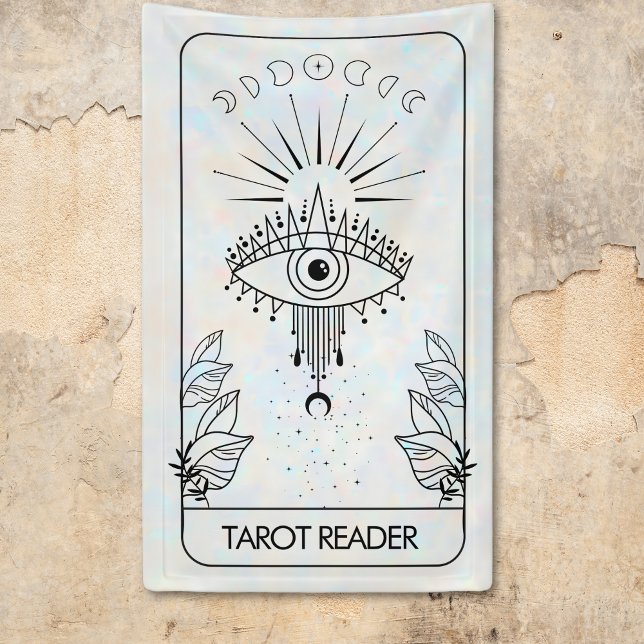 Mystical Evil Eye Celestial Tarot Holographic Banner (Mystical Evil Eye Celestial Tarot Holographic Banner)