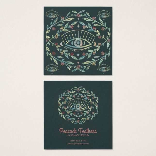 Mystical Eye Earring Necklace Juwelier Display Car (Vorne & Hinten)