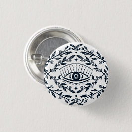 Mystical Eye Rose Reben Magischer Boho Button