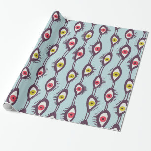 Mystical Eyes Pattern - Psychedelisches Trippy-Des Geschenkpapier