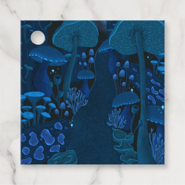 Mystical Fairy Mushroom Woodland Geschenkanhänger (Vorderseite)