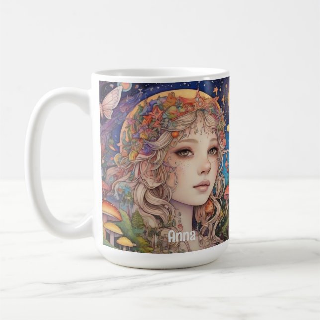 Mystical Fantasy Girl - Custom Magic Kaffeetasse (Links)