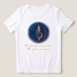 Mystical Feather and Flame Tri-Blend Shirt
