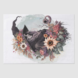Mystical Floral Hexe Seidenpapier