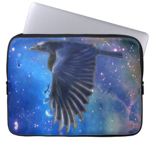 Mystical Flying RAven & Outdoor Space Laptop-Sieb Laptopschutzhülle