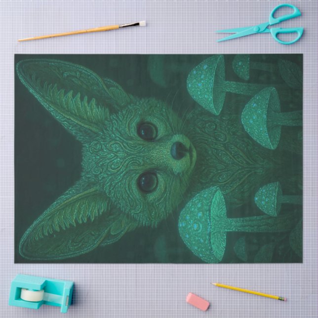 Mystical Forest Fox Tissue Paper — Fairycore Gift  Seidenpapier (Basteln)