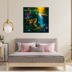Mystical Forest Leopard Fotodruck