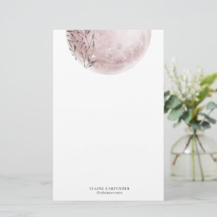 Mystical Full Moon Blush Pink Papier