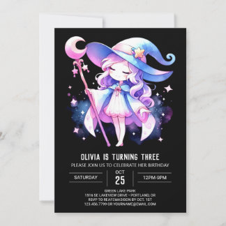 Mystical Fun Wizard Geburtstag Einladung