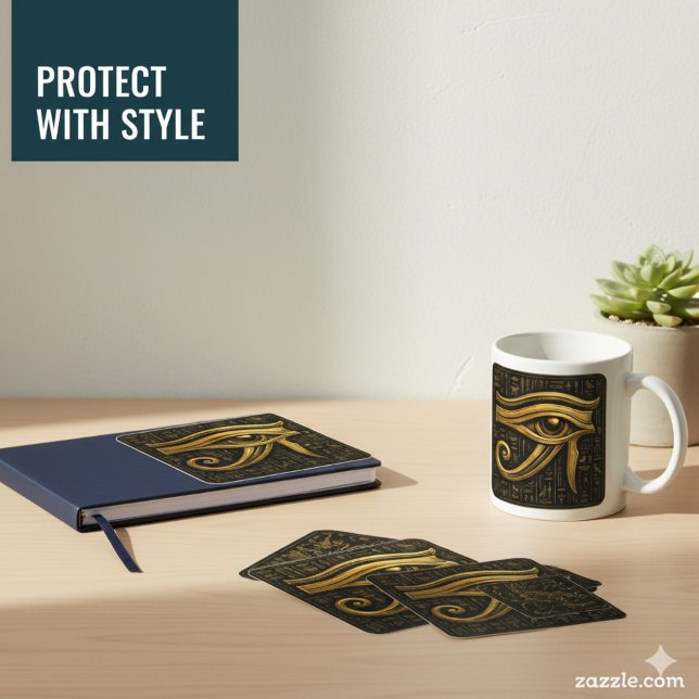 Mystical Golden Eye of Horus Sticker (Von Creator hochgeladen)