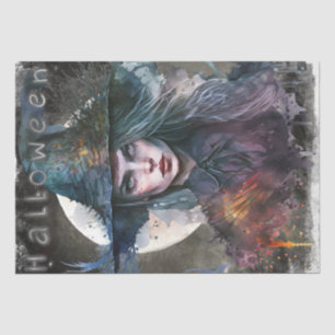 Mystical Gothic Hexe Seidenpapier