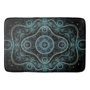 Mystical Grand Royal Julian Fraktal Mandala Art Badematte