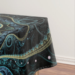 Mystical Grand Royal Julian Fraktal Mandala Art Tischdecke