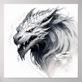 Mystical Guardian: Majestic Dragon Poster