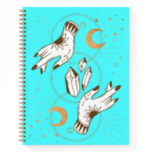 Mystical Hands Hardcover Spiral Notebook