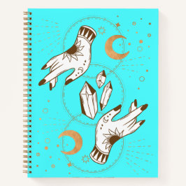 Mystical Hands Hardcover Spiral Notebook Notizbuch