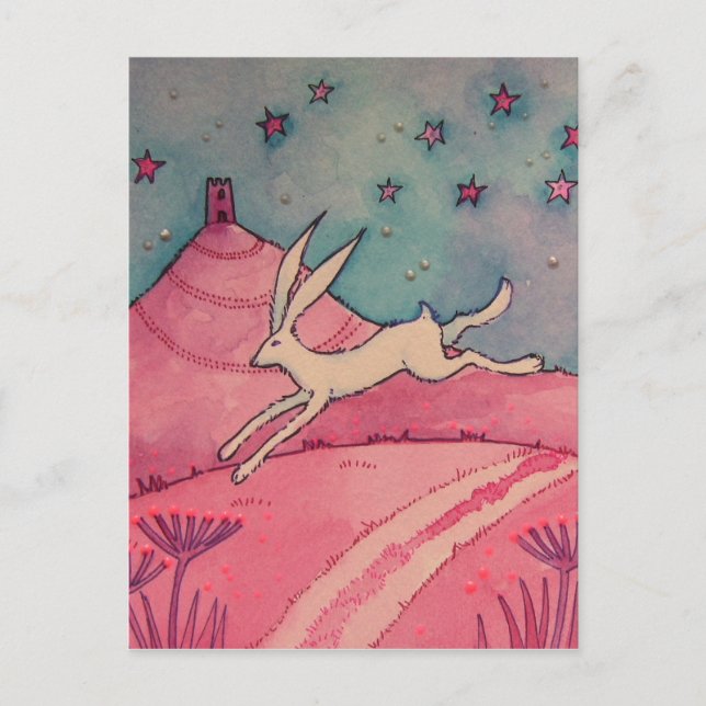 Mystical Hare Postkarte (Vorderseite)