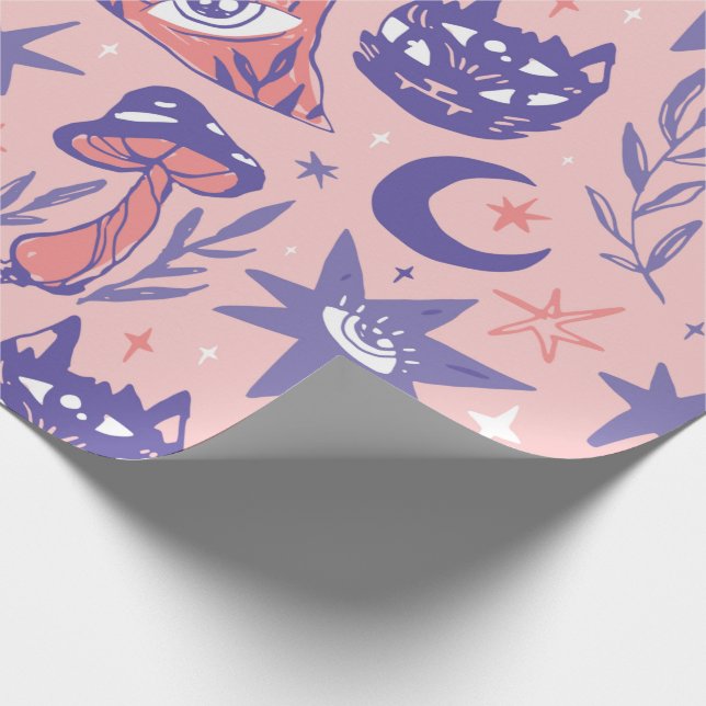 Mystical Hexchy Wrapping Paper Geschenkpapier (Ecke)