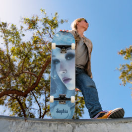 Mystical Ice Queen - Fantasy Winter Goddess Art Skateboard