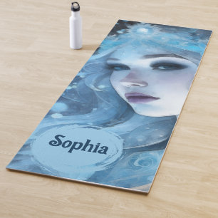 Mystical Ice Queen - Fantasy Winter Goddess Art Yogamatte