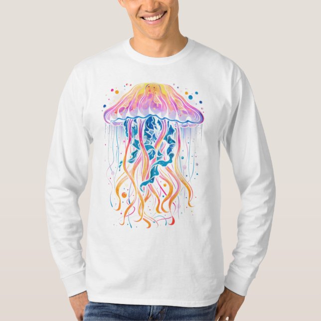 Mystical Jellyfish Glow T - Shirt (Vorderseite)