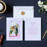 Mystical Lavender Pink Sun Moon Star Foto Wedding