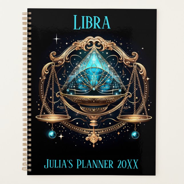 Mystical Libra Zodiac Artwork  Planer (Vorderseite)
